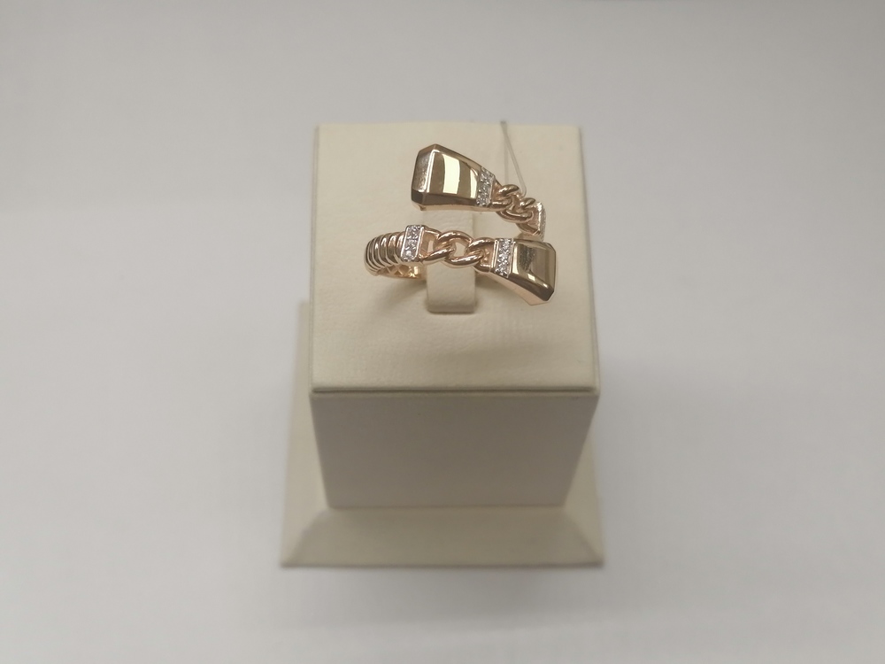 КОЛЬЦО С КАМНЯМИ (Au 585)