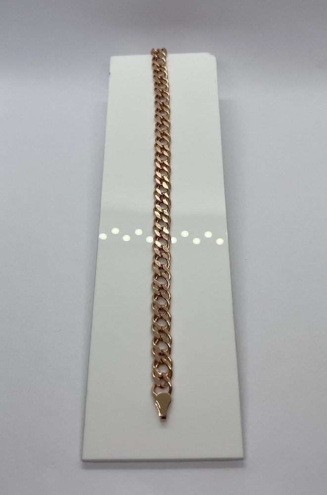 БРАСЛЕТ ПУСТОТЕЛЫЙ Ромб двойной (Au 585)