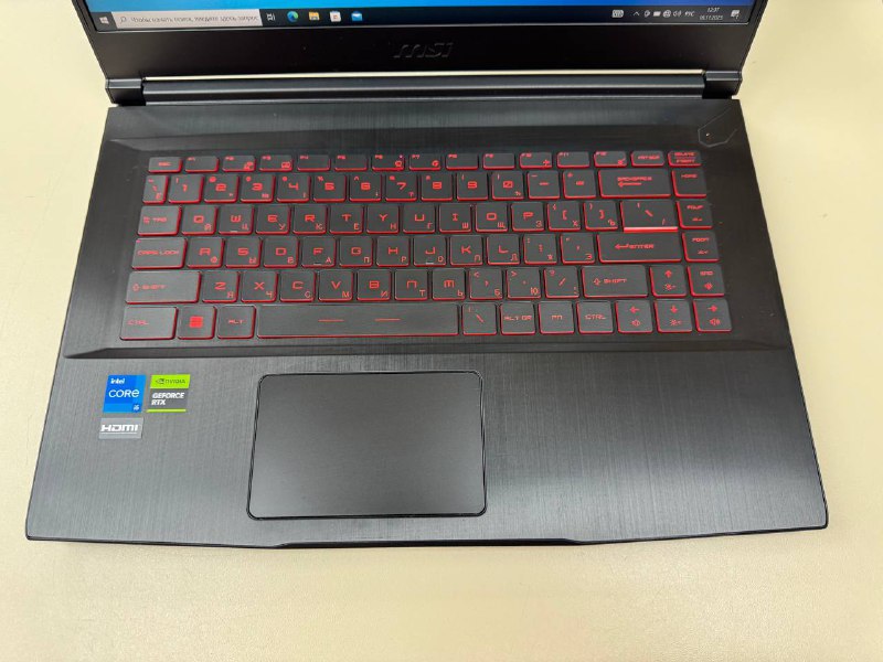 Ноутбук MSI; Core I5-12450H, GeForce RTX 3050, 16 Гб, 500 Гб, Нет