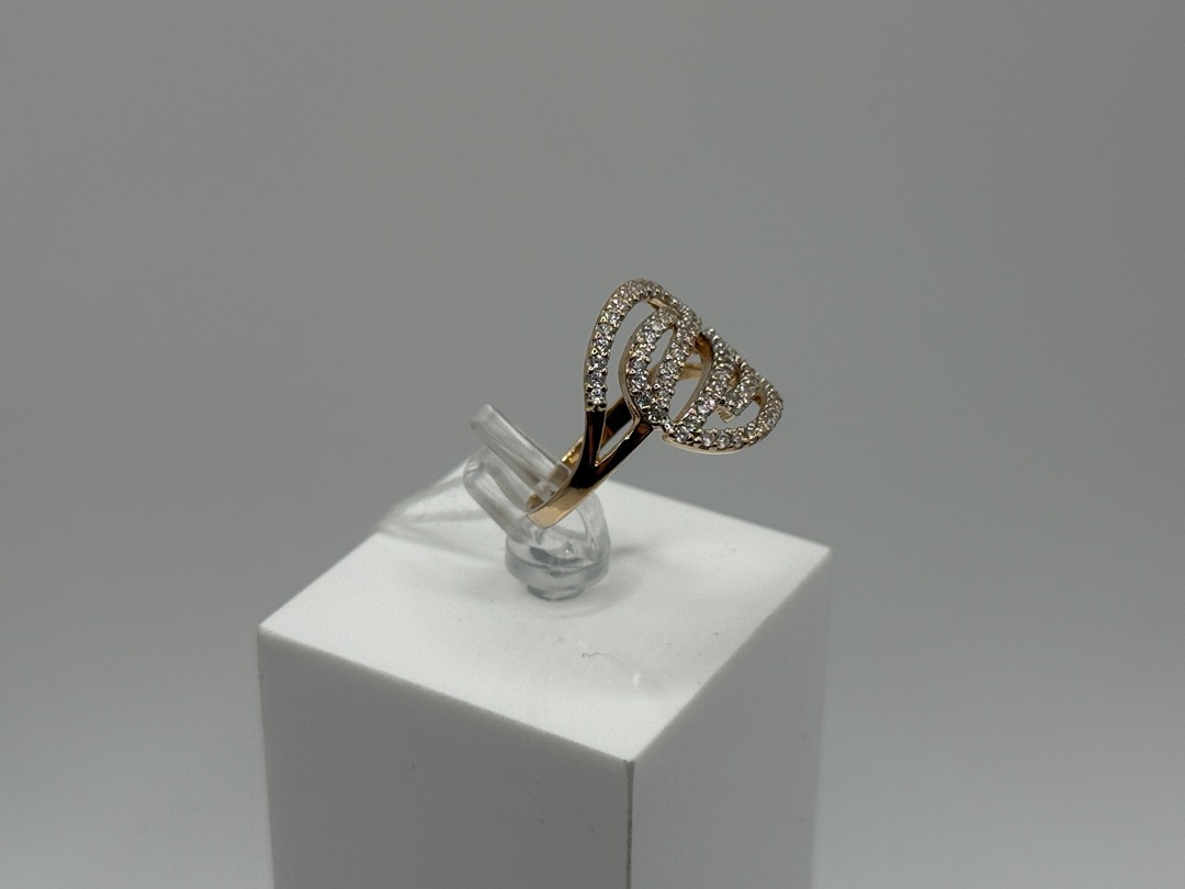 КОЛКМИ585 КОЛЬЦО С КАМНЯМИ (Au 585)