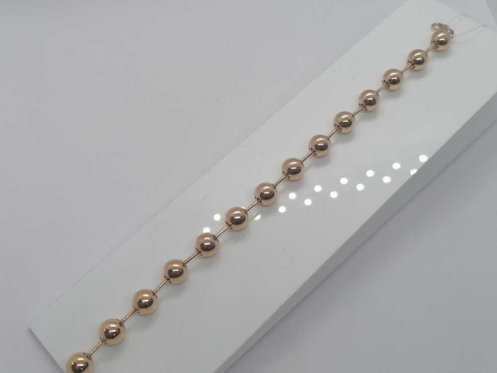 БРАСЛЕТ С ШАРИКАМИ (Au 585)