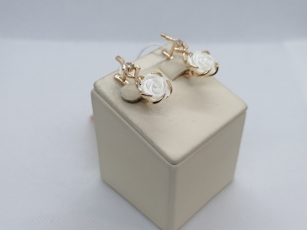 СКМИ585 СЕРЬГИ С КАМНЯМИ (Au 585)