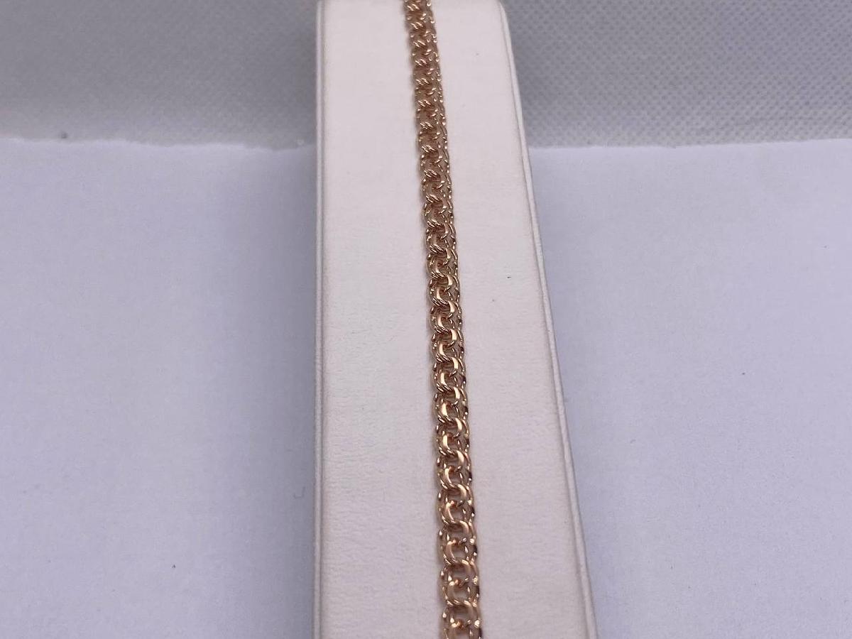 БЛБ585 БРАСЛЕТ ПОЛНОВЕСНЫЙ Бисмарк (Au 585)