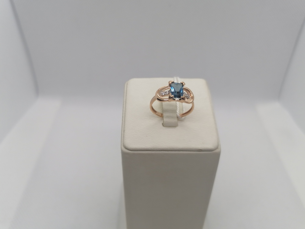 КОЛЬЦО С КАМНЯМИ (Au 585)