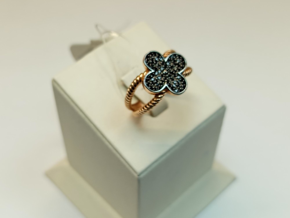 Кч5102 КОЛЬЦО С КАМНЯМИ (Au 585)