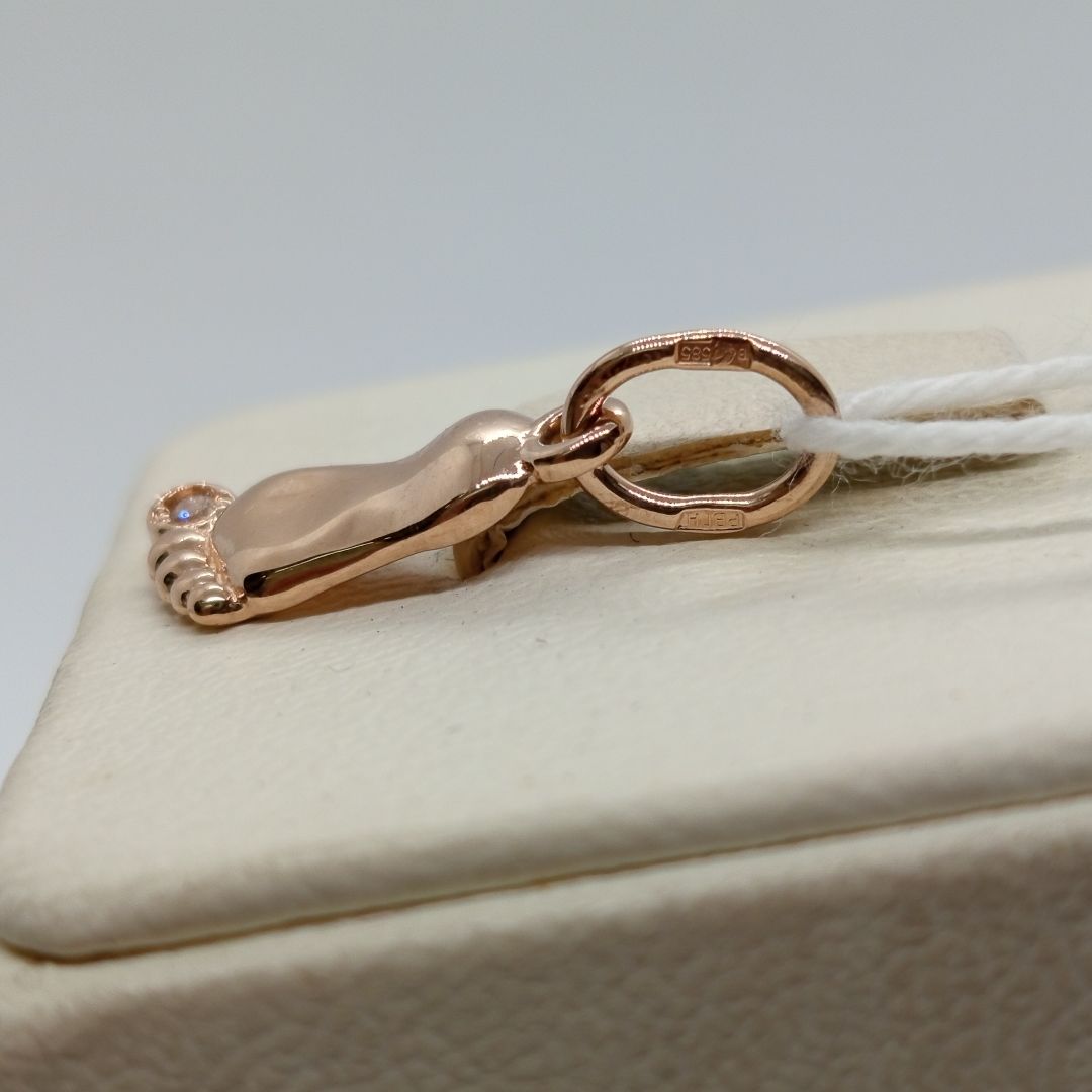 ПОДКМ585 ПОДВЕСКА С КАМНЕМ (Au 585)