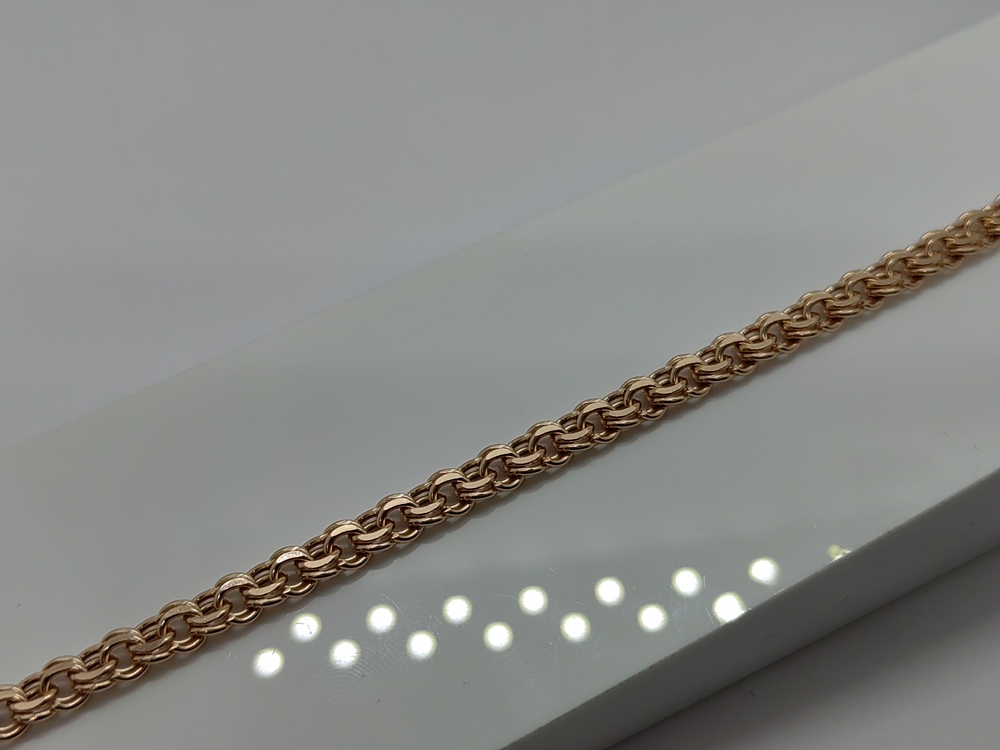 БРАСЛЕТ ПУСТОТЕЛЫЙ Бисмарк (Au 585)