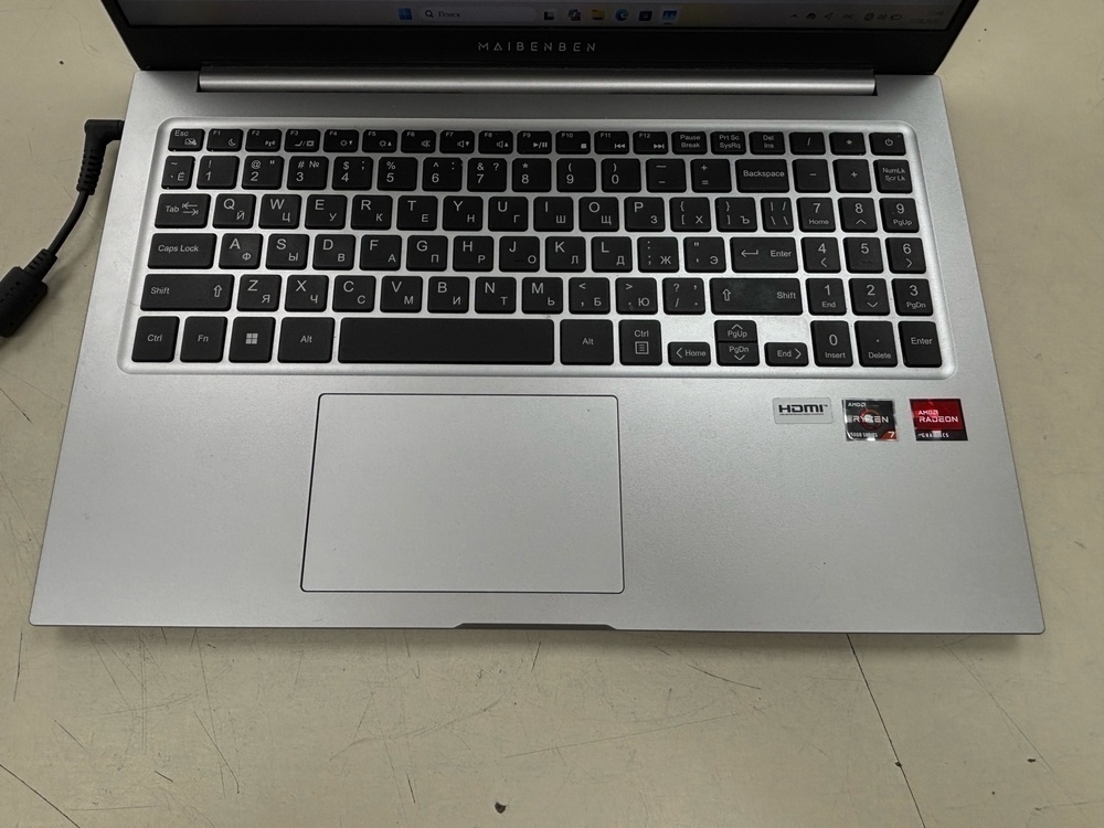 Ноутбук Maibenben M557; Ryzen 7 5825U, Radeon Graphics, 16 Гб, 500 Гб, Нет