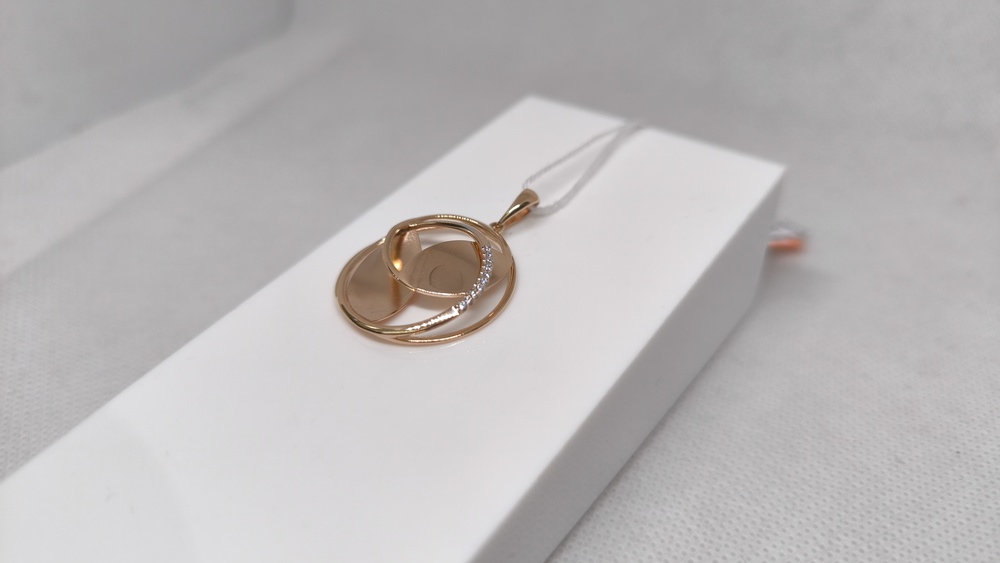 ПОДКМИ585 ПОДВЕСКА С КАМНЯМИ (Au 585)