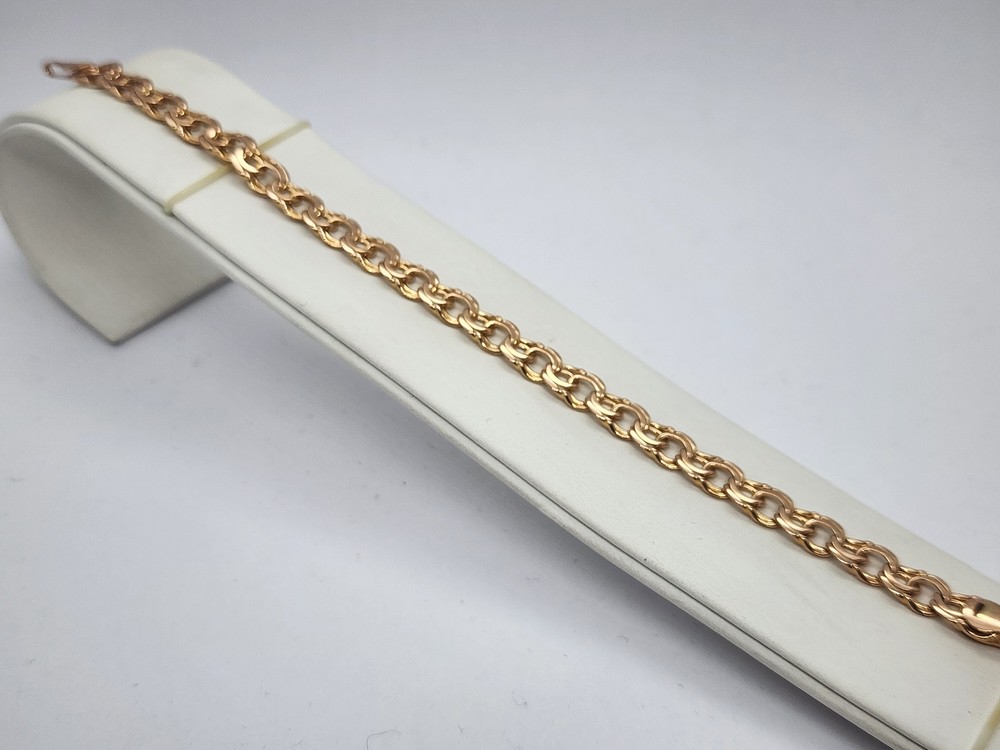 БЛБ585 БРАСЛЕТ ПОЛНОВЕСНЫЙ Бисмарк (Au 585)