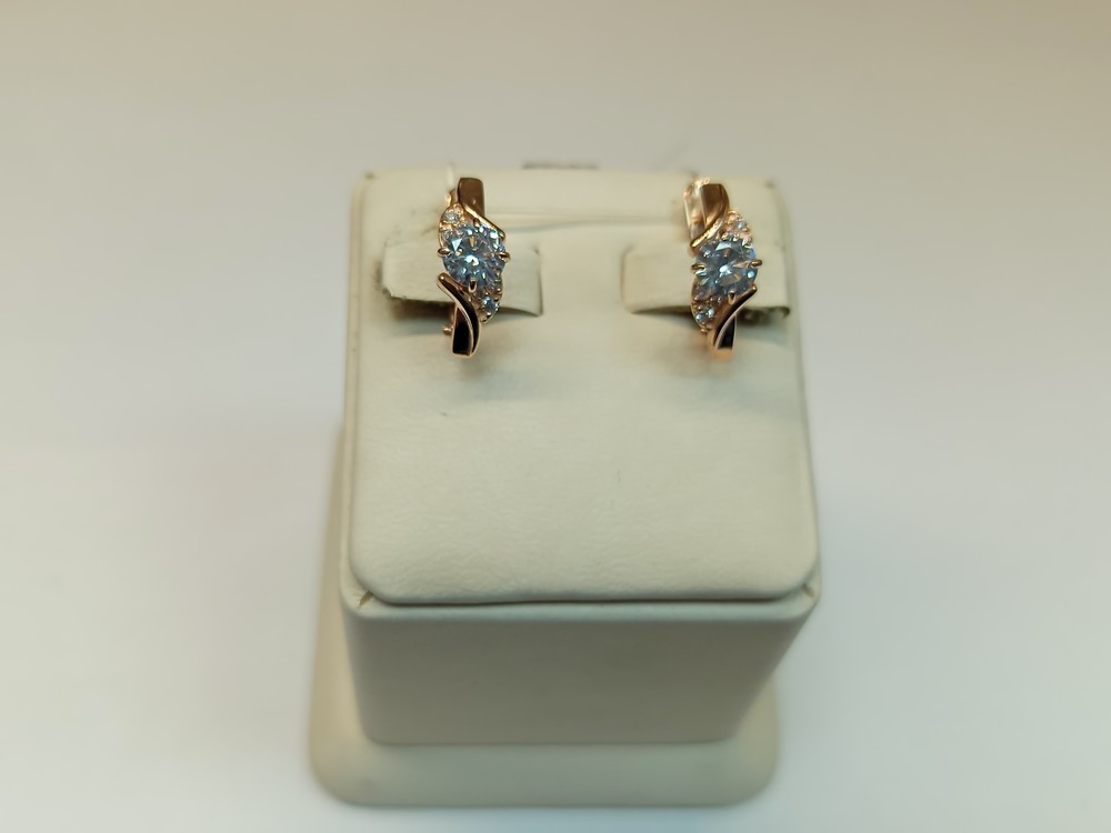 СЕРЬГИ С КАМНЯМИ (Au 585)