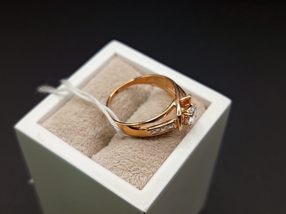 КОЛКМИ585 КОЛЬЦО С КАМНЯМИ (Au 585)