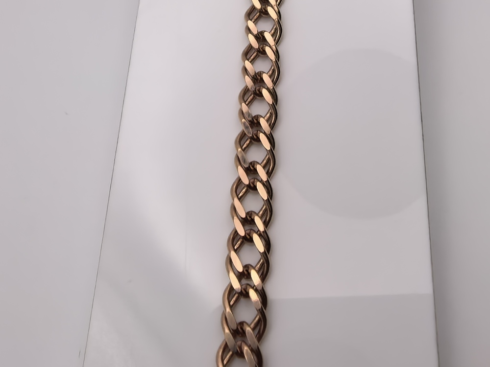 БРАСЛЕТ ПОЛНОВЕСНЫЙ Ромб двойной Au 585