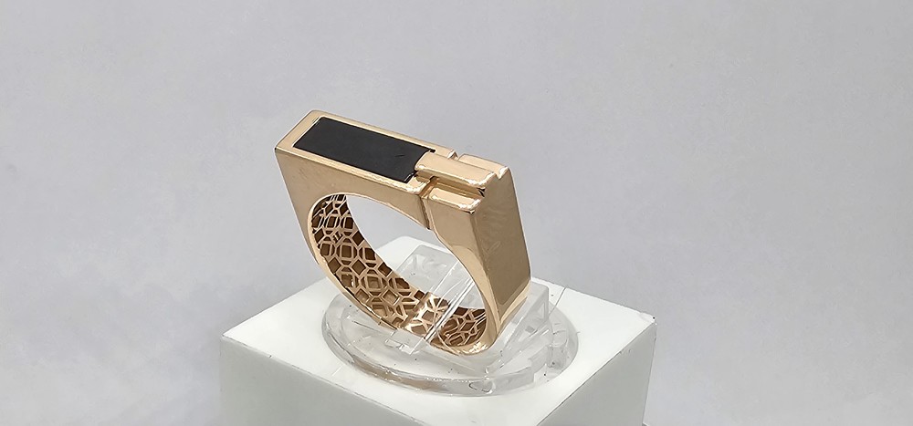 КОЛЬЦО ПЕЧАТКА с камнем (Au 585)