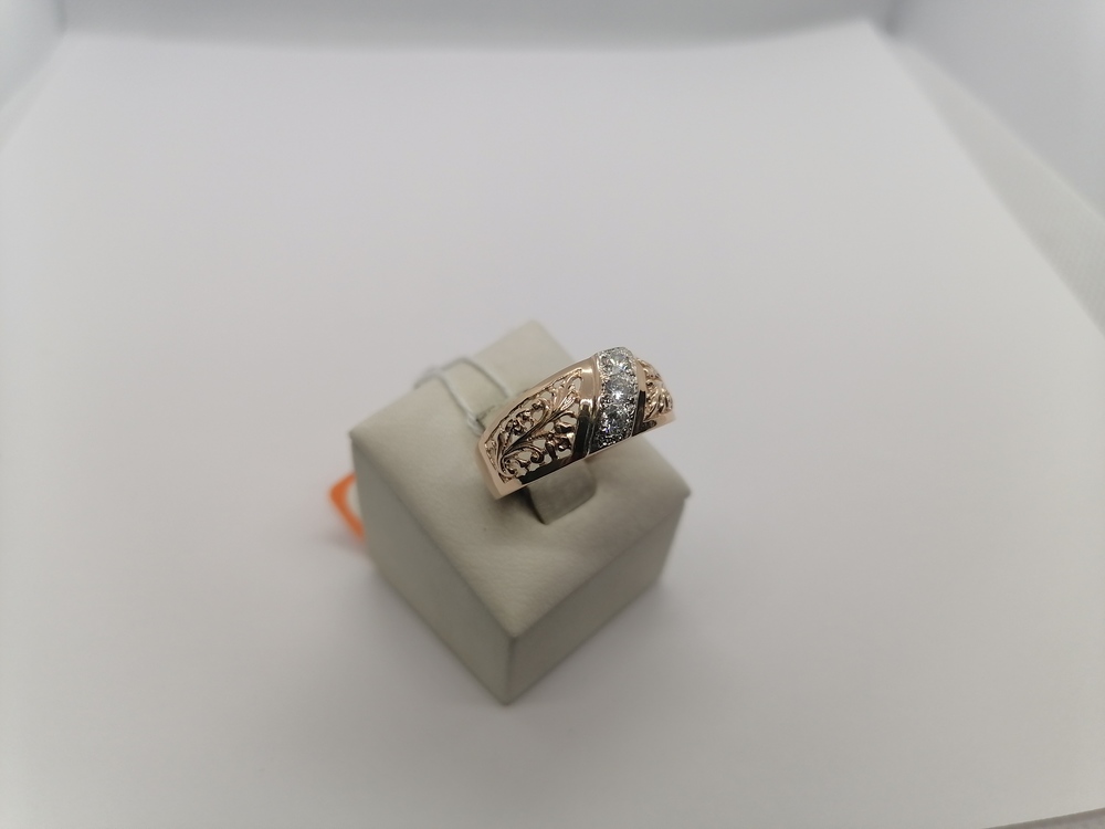 КОЛКМИ585 КОЛЬЦО С КАМНЯМИ (Au 585)