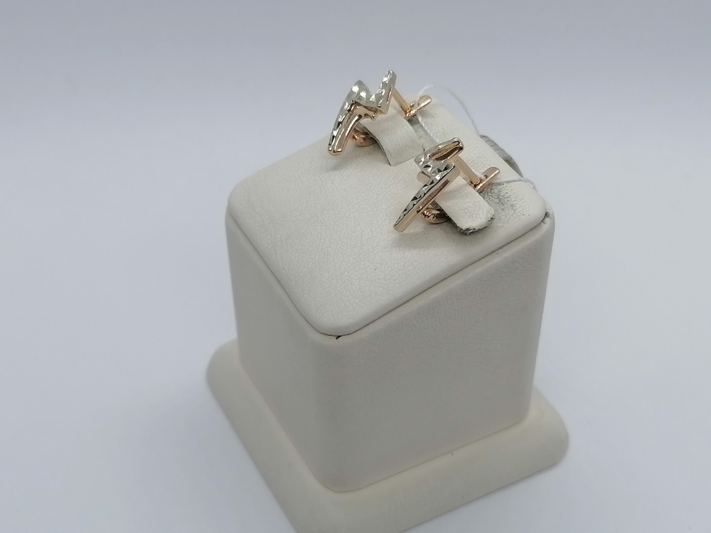 СЕРЬГИ БЕЗ КАМНЯ (Au 585)