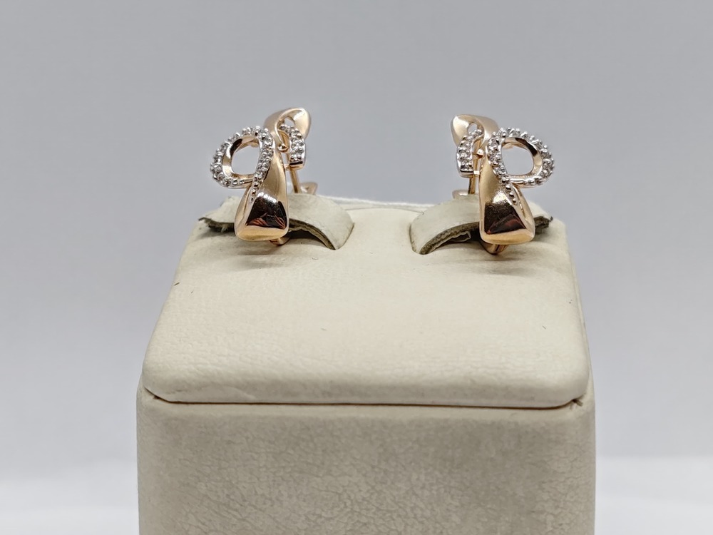 СКМИ585 СЕРЬГИ С КАМНЯМИ (Au 585)