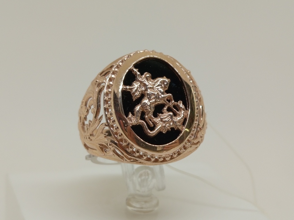 КОЛЬЦО ПЕЧАТКА с камнем (Au 585)