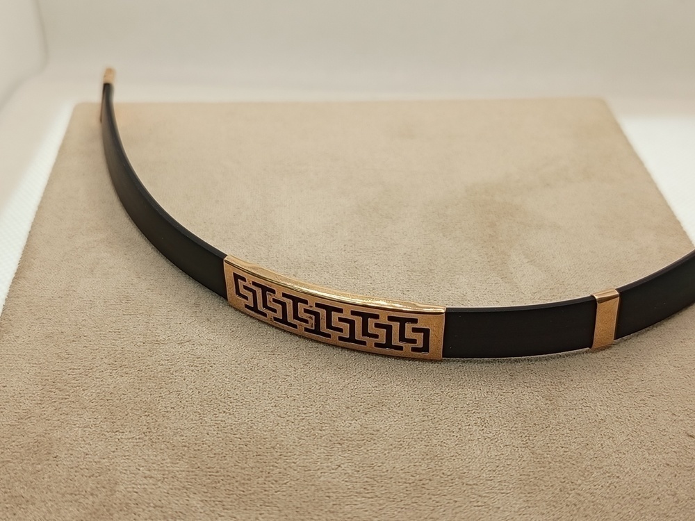 БРАСЛЕТ КАУЧУК со вставками (Au 585)