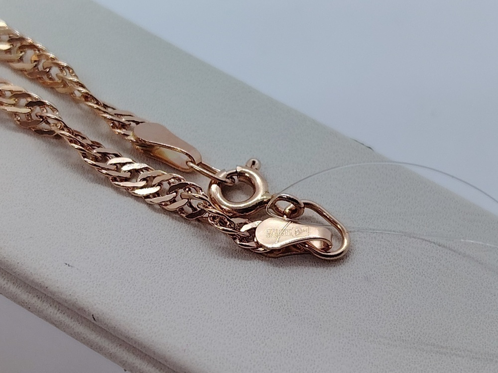 ЦЕПЬ ПУСТОТЕЛАЯ Сингапур (Au 585)