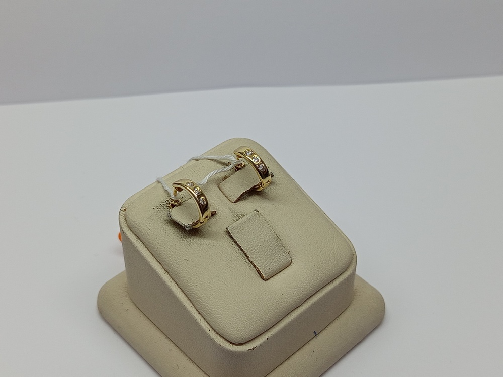 СКМИ585 СЕРЬГИ С КАМНЯМИ (Au 585)