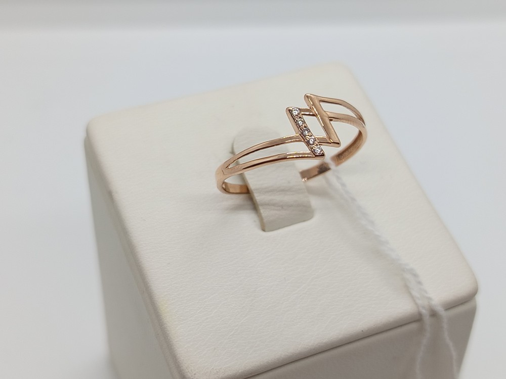 КОЛЬЦО С КАМНЯМИ (Au 585)