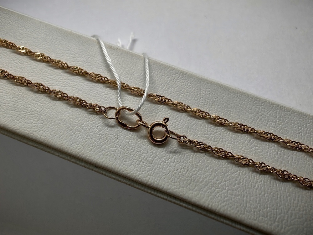 ЦЛСИ585 ЦЕПЬ ПОЛНОВЕСНАЯ Сингапур (Au 585)