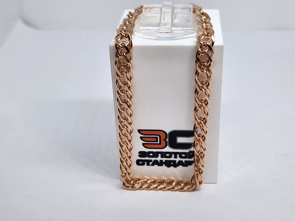 БРАСЛЕТ ПОЛНОВЕСНЫЙ Ромб двойной Au 585