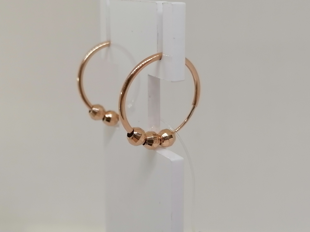 СЕРЬГИ КОНГО без камня (Au 585)