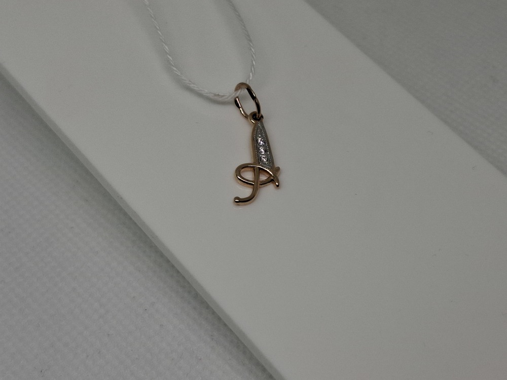 ПОДВЕСКА БУКВА А Au 585