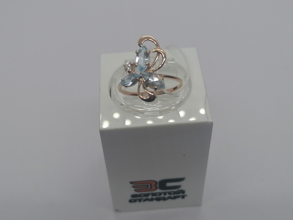КОЛКМИ585 КОЛЬЦО С КАМНЯМИ (Au 585)