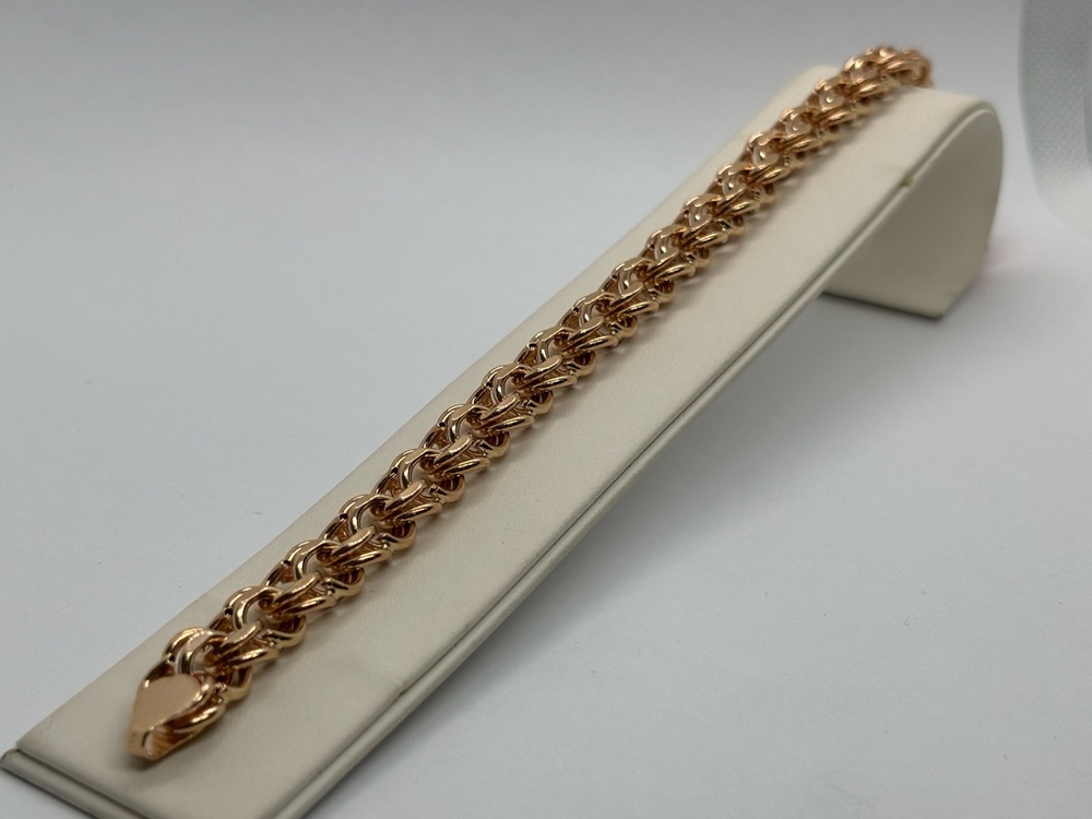 БРАСЛЕТ ПУСТОТЕЛЫЙ Бисмарк Au 585