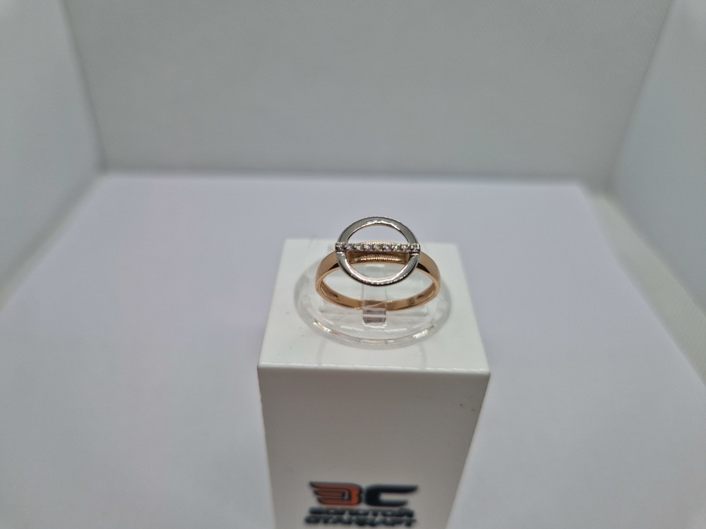 КОЛЬЦО С КАМНЯМИ (Au 585)