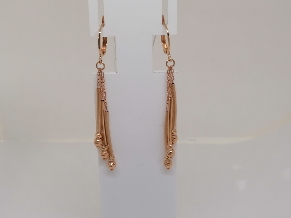 СЕРЬГИ БЕЗ КАМНЯ (Au 585)