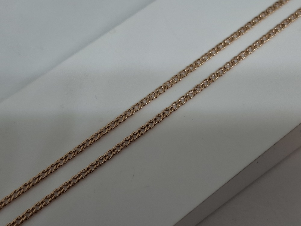 ЦЕПЬ ПУСТОТЕЛАЯ Ромб двойной (Au 585)