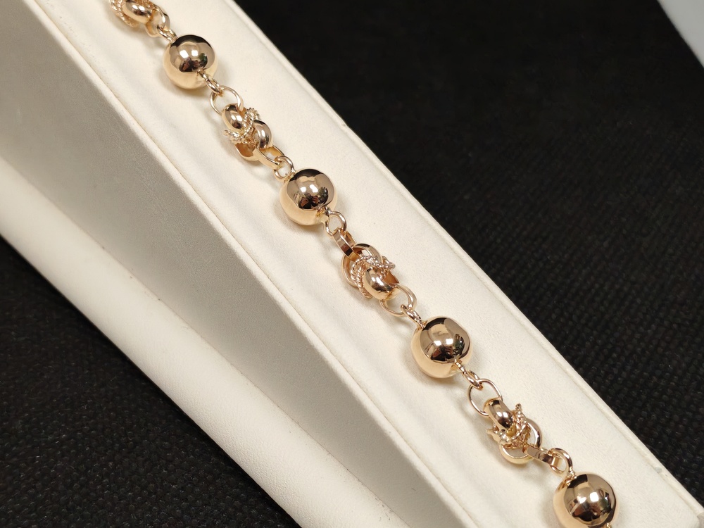 БРАСЛЕТ ПУСТОТЕЛЫЙ Фантазия (Au 585)