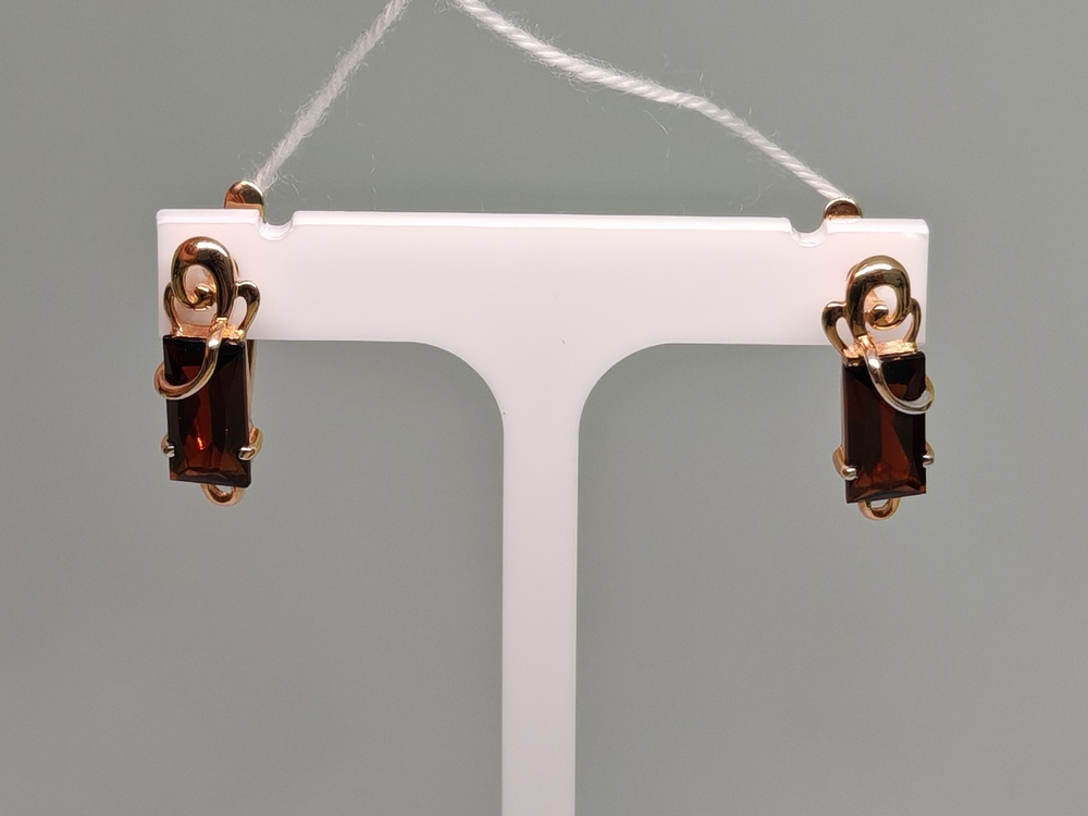 СЕРЬГИ С КАМНЕМ (Au 585)