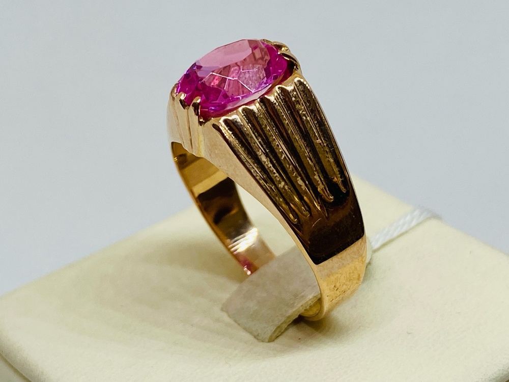 КОЛКМ583 КОЛЬЦО С КАМНЕМ (Au 583)