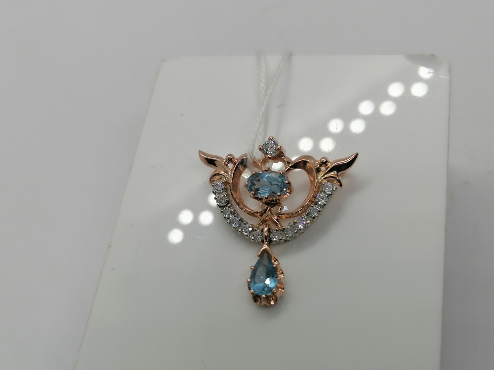 ПОДВЕСКА С КАМНЯМИ (Au 585)