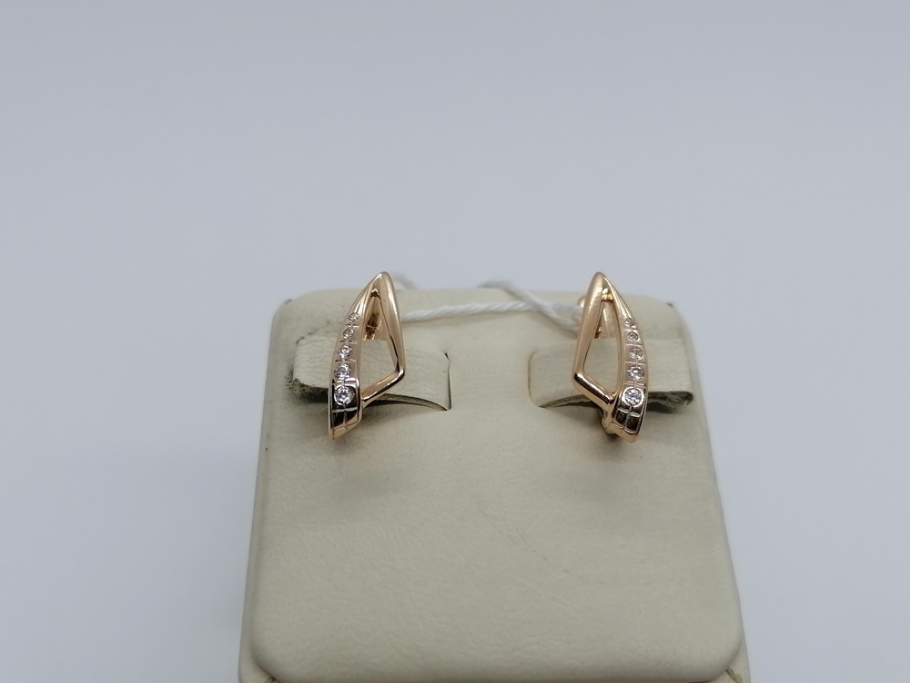 СКМИ585 СЕРЬГИ С КАМНЯМИ (Au 585)