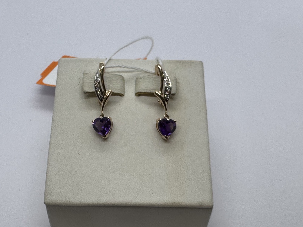 СЕРЬГИ С КАМНЯМИ (Au 585)