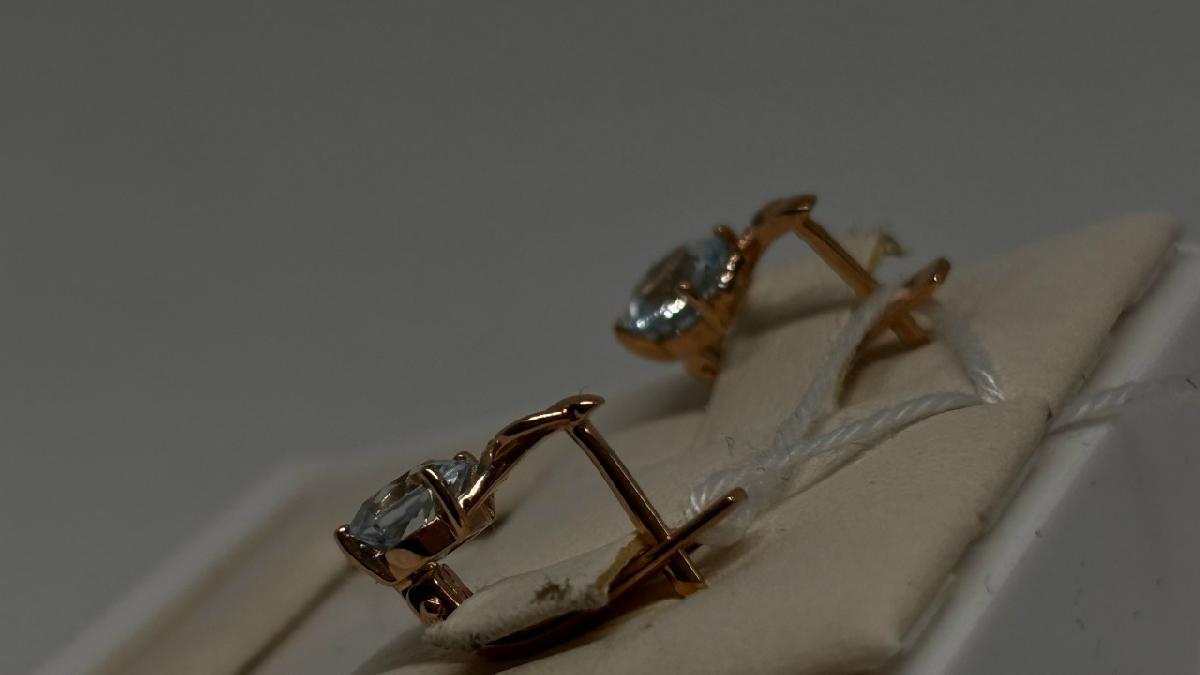 СЕРЬГИ С КАМНЯМИ (Au 585)