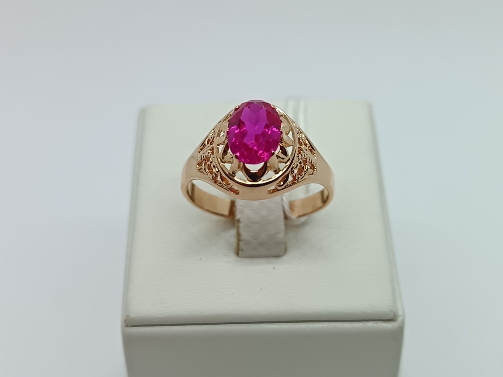 КОЛКМ585 КОЛЬЦО С КАМНЕМ (Au 585)