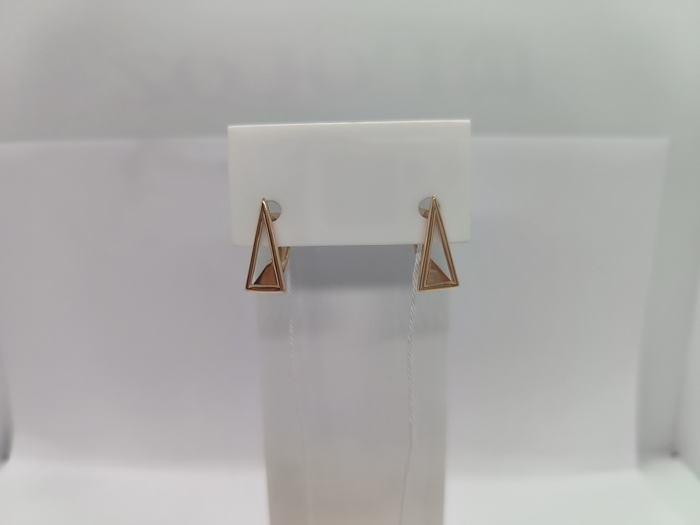 СБКМ585 СЕРЬГИ БЕЗ КАМНЯ (Au 585)