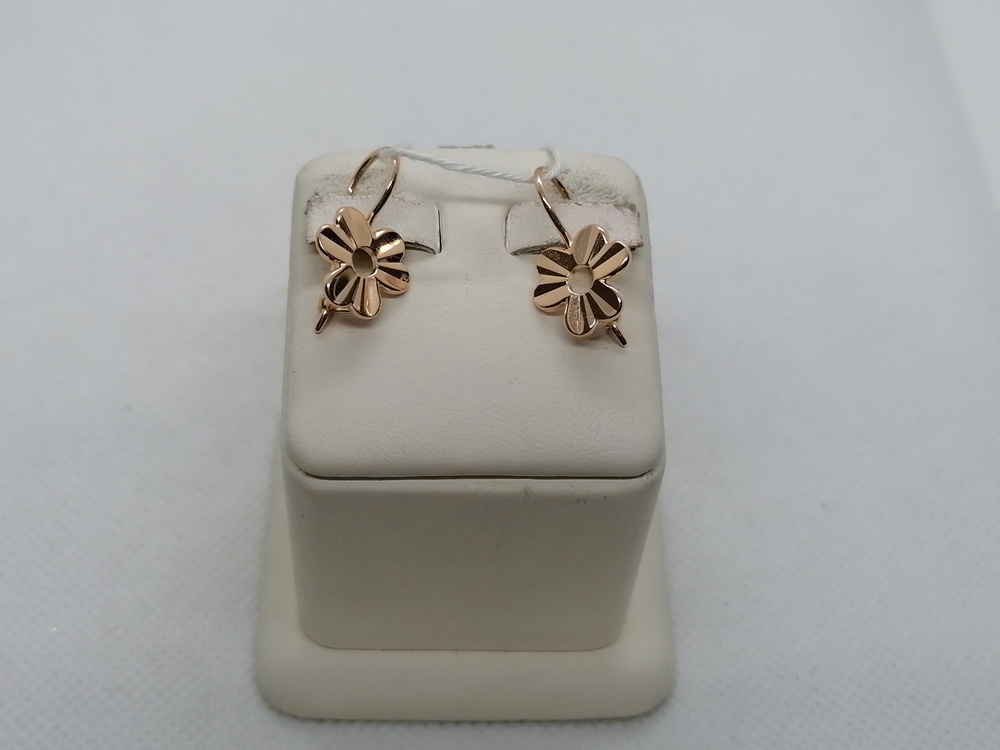 СБКМ583 СЕРЬГИ БЕЗ КАМНЯ (Au 583)