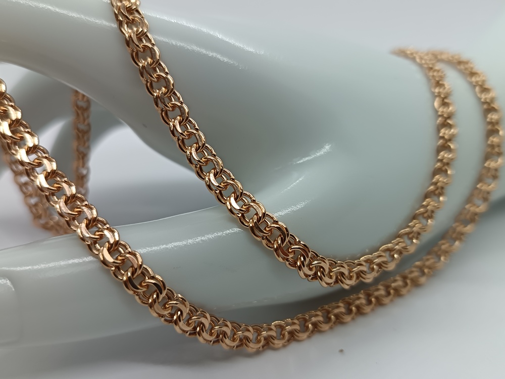 ЦЕПЬ ПУСТОТЕЛАЯ Бисмарк (Au 585)