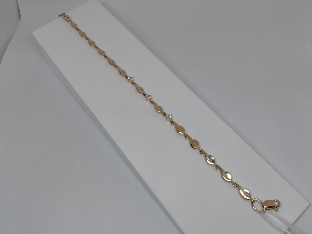 БРАСЛЕТ С КАМНЯМИ (Au 585)