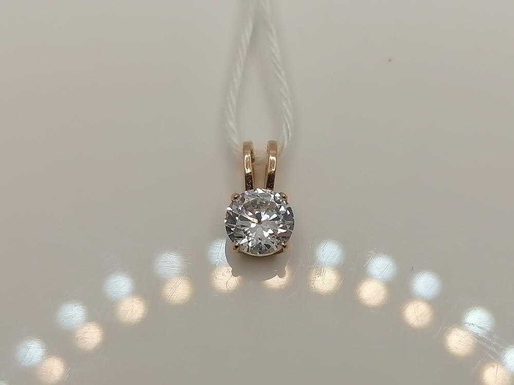 ПОДКМ585 ПОДВЕСКА С КАМНЕМ (Au 585)