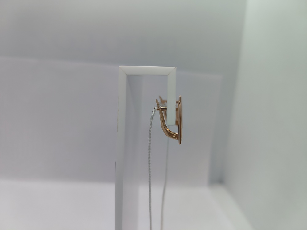 СБКМ585 СЕРЬГИ БЕЗ КАМНЯ (Au 585)