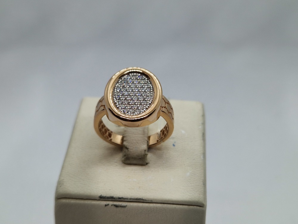 КОЛЬЦО С КАМНЯМИ (Au 585)